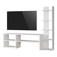 Set mobilier living Perla, Pako World, Alb, 120x29x41 cm - 1
