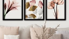 Set tablouri canvas (3 bucati) 3SC194 Multicolor 35x45 cm