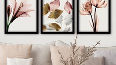Set tablouri canvas (3 bucati) 3SC194 Multicolor 35x45 cm
