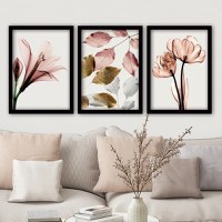 Set tablouri canvas (3 bucati) 3SC194 Multicolor 35x45 cm - 1