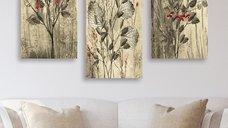 Set tablouri canvas (3 bucati) MDF0022 Multicolor 70x50 cm