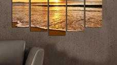 Set tablouri canvas (5 bucati) 5PMDF-35 Multicolor 110x60 cm
