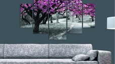 Set tablouri canvas (5 bucati) ST034 Multicolor 56x20 cm