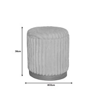 Set tabureti 2 buc Pance Pako World Bej 40x40x44 cm - 5