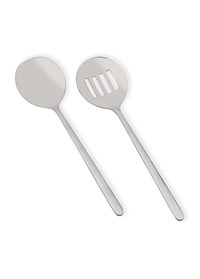 Set ustensile servire 2 bucati CKB0257 Argintiu 25x25 cm - 1