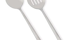 Set ustensile servire 2 bucati CKB0257 Argintiu 25x25 cm