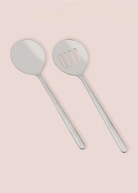 Set ustensile servire 2 bucati CKB0257 Argintiu 25x25 cm - 2