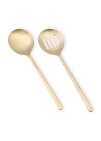 Set ustensile servire 2 bucati CKB0258 Auriu 25x25 cm - 1