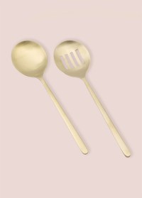 Set ustensile servire 2 bucati CKB0258 Auriu 25x25 cm - 2