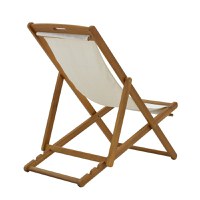 Șezlong de grădină Franclow Alb 66x108x105 cm - 2