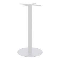 Stalp picior suport blat masa bar metal alb-negru 40x40x108 cm - 1