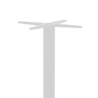 Stalp picior suport blat masa bar metal alb-negru 40x40x108 cm - 2