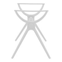 Stalp picior suport blat masuta de cafea Herno alb 106x61x73 cm - 3