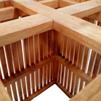 Suport blat masa Darius Boho Pako World Natural 60x60x75 cm - 4