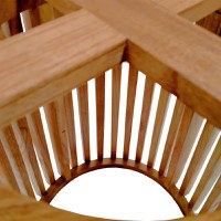 Suport blat masa Galy Boho Pako World Natural 60x60x75 cm - 5