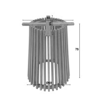 Suport blat masa Galy Boho Pako World Natural 60x60x75 cm - 6