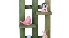 Suport chei din lemn 213Y Verde 40x23x9 cm