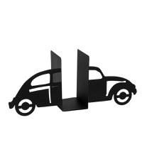 Suport de carti metalic decorativ Masina Kitap tutucu Negru 35x14x22 cm - 3