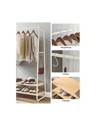 Suport umerase, Vasagle, Maro Rustic, RGR112B01, 100 x 45 x 160 cm - 5