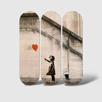 Tablou, 3 bucati 3KY3784 Multicolor 20x70x0.8 cm - 2