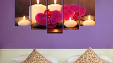 Tablou, 5 bucati 5M Multicolor 110x60 cm