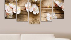 Tablou, 5 bucati 5PMDF Multicolor 110x60 cm