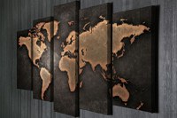 Tablou, 5 bucati BC049 Multicolor 105x70 cm - 1