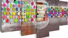 Tablou - abstract (polka dots) 100x50 cm