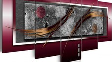 Tablou - Burgundy elegance 100x50 cm