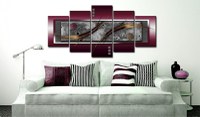 Tablou - Burgundy elegance 100x50 cm - 2