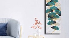 Tablou canvas 3090NISC-005 Auriu 30x90 cm