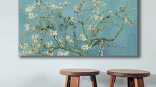 Tablou Canvas Almond Blossoms Van Gogh 70x100 cm Multicolor