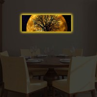 Tablou canvas iluminat LED 3090DACT-71 Multicolor 30x90x3 cm - 3