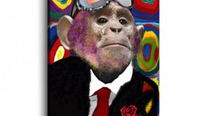 Tablou Canvas Mr. Monkey 60x90 cm - Bimago