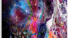 Tablou - Colourful Galaxy (1 Part) Wide 60x30 cm