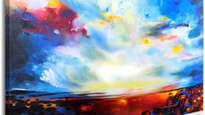 Tablou - Colourful Sky (1 Part) Narrow 135x45 cm