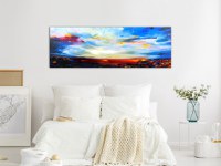 Tablou - Colourful Sky (1 Part) Narrow 135x45 cm - 2