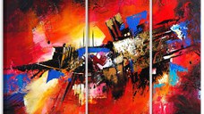Tablou - Colours of Childhood (3 Parts) 120x80 cm