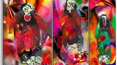 Tablou - Crazy Monkeys - triptych 120x80 cm