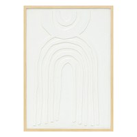 Tablou cu rama Bobby Pako World Alb 50x2.6x70 cm - 1