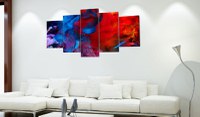 Tablou - Dance of Colourful Flames 100x50 cm - 2