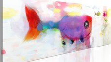 Tablou - Deep-sea fishes 120x40 cm