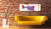 Tablou - Deep-sea fishes 120x40 cm - 2
