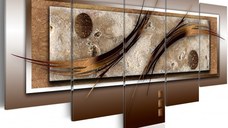 Tablou - Delicate shapes and warm colors 200x100 cm