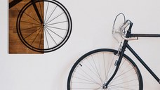Tablou din lemn si metal Bisiklet Negru 45x58 cm