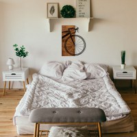 Tablou din lemn si metal Bisiklet Negru 45x58 cm - 3