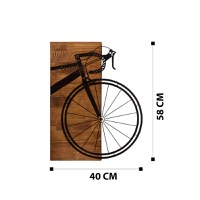 Tablou din lemn si metal Bisiklet Negru 45x58 cm - 7