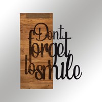 Tablou din lemn si metal Dont Negru 47x58 cm - 5