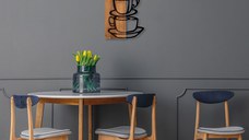 Tablou din lemn si metal MA Nuc 34x58 cm