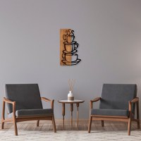 Tablou din lemn si metal MA Nuc 34x58 cm - 3